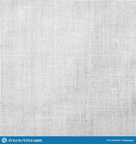 Hessian Sackcloth Woven Fabric Texture Background Light White Grey