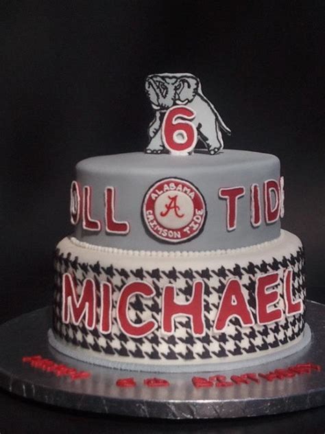 Alabama Crimson Tide Birthday Cake Cake By Mimis Sweet Cakesdecor