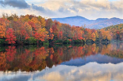Lake In Autumn North Carolina Photograph By Carol Vandyke Fine Art