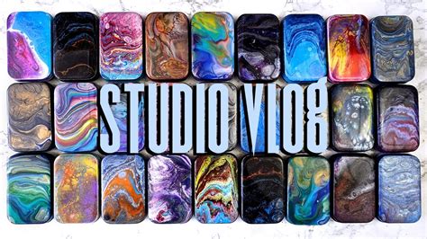 Making Tons Of Custom Travel Palettes Studio Vlog Youtube