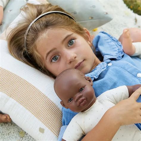 Miniland Educational Dolls 32cm Soft Bodied Doll African By Miniland