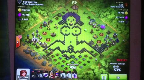Naked Girl Base Clash Of Clans Over 13 Mill Loot 100 Raid Youtube