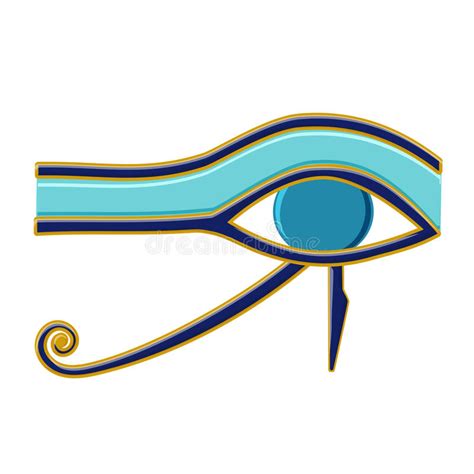 Egyptian Eye Of Horus Symbol Religion And Myths Ancient Egypt Stock Illustration Illustration