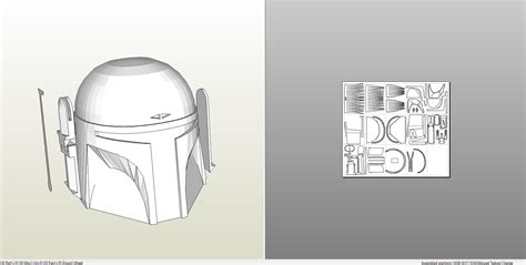Papercraft Pdo File Template For Star Wars Boba Fett