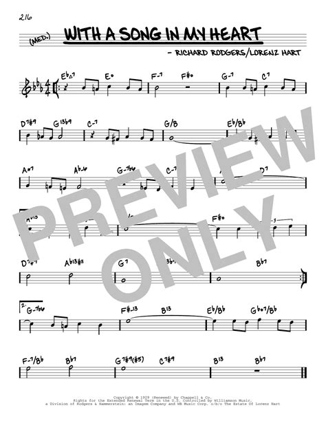 With A Song In My Heart (arr. David Hazeltine) by Rodgers & Hart Sheet