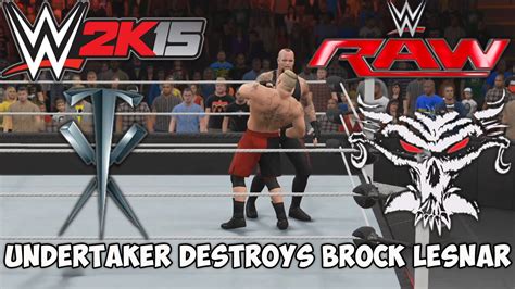 Undertaker Destroys Brock Lesnar Monday Night Raw 051015 Custom