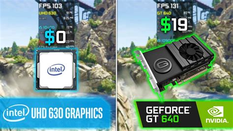 Intel Uhd 630 Vs Gt 640 Test In 6 Games Youtube