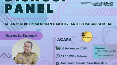 Cegah Kekerasan Seksual Pemkot Bandung Bakal Gelar Diskusi Panel Hadirkan Sejumlah Pakar