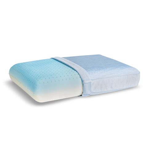 Beautyrest Silver Aquacool Memory Foam Pillow Standardqueen 16 X 25