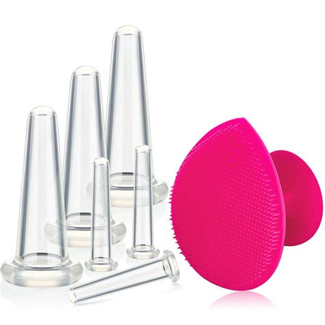 Silicone Facial Cupping Set Vacuum Massage Cup Kit For Body Face Neck Back Eye