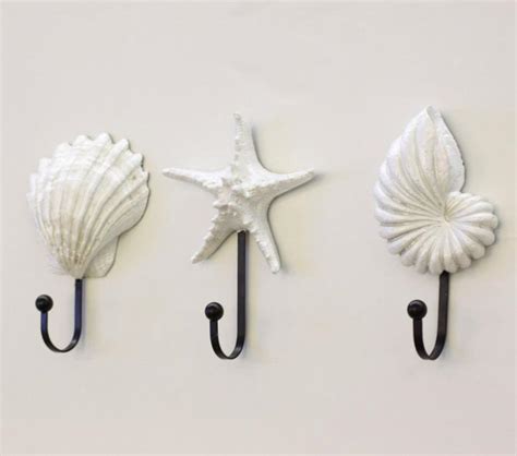 White Ocean Sea Beach Shell Starfish Conch Home Decor Clothes Wall