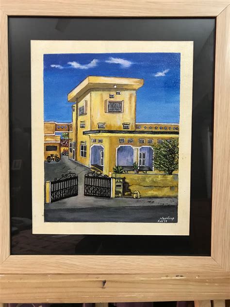 Houseful Of Memories Acrylic on 10”*12” Canvas SOLD | Hand painted