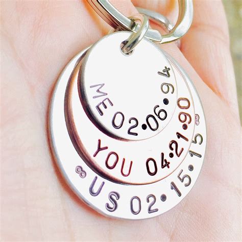 Unique customized gifts for him. Me You Us Personalized Keychain, Fathers Day Gifts, Gifts ...