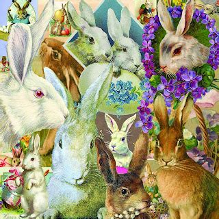 The Artzee Blog X Inch Vintage Easter Bunny Collage