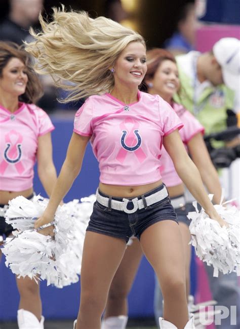 Colts Cheerleaders Support Breast Cancer Awareness