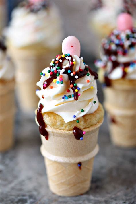 Mini Ice Cream Cone Cupcakes Cravings Of A Lunatic