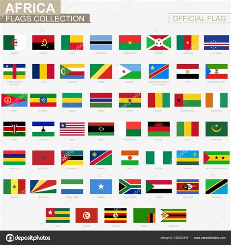 National Flag Of African Countries Official Vector Flags Collection