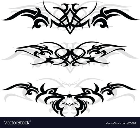 Tribal Tattoo Designs Royalty Free Vector Image