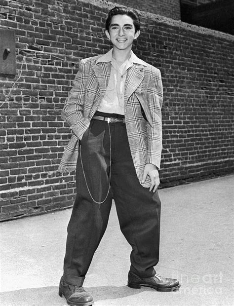 Tim has been presented with an amazing opportunity that will take him away to a far. Teen In Snazzy Zoot Suit Photograph by Bettmann