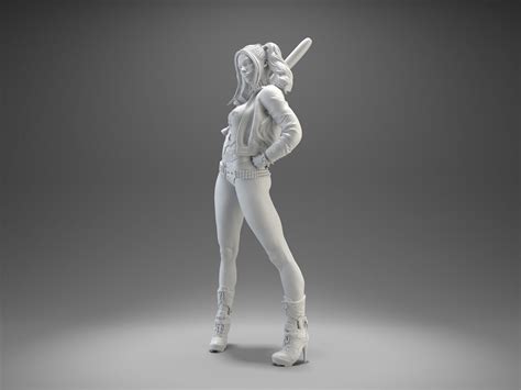 Harley Quinn Sexy Girl Resin Model Gk 3d Printed Unpainted Unassembled