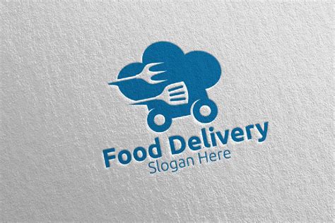 Fast Food Delivery Service Logo 5 By Denayunethj Thehungryjpeg
