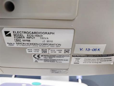 Gebraucht Sold Nihon Kohden Ecg 1550k Cardiofax V Ekg Gerät Inkl 10