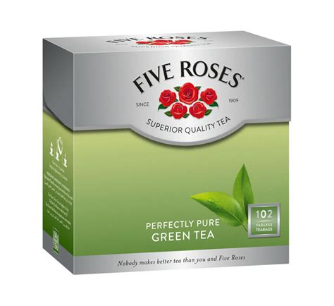 Five Roses Green Tea 12 X 100s Makro