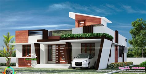 1653 Sq Ft Contemporary One Floor House Kerala Home