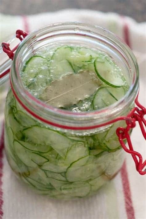 Quick Pickled Cucumbers Never Enough Thyme
