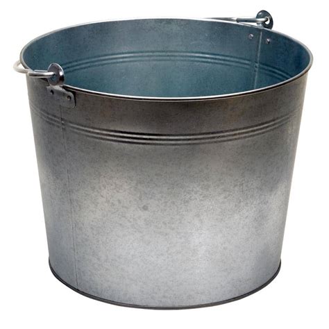 Vestil Gal Galvanized Steel Bucket Bkt Gal The Home Depot