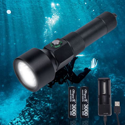 Buy Odepro Nd22 Diving Light 1300 Lumens Scuba Night Dive Torch With 8 Degrees Narrow Beam