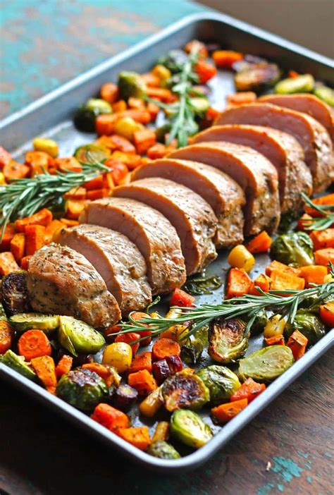 With pork tenderloin recipes ranging from traditional to exotically flavored, food.com has got you covered. One Pan Pork Tenderloin with Fall Vegetables | Recipe | Sheet pan dinners recipes, Fall ...