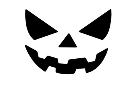 Halloween Pumpkin Face Silhouette Graphic by atlasart · Creative Fabrica