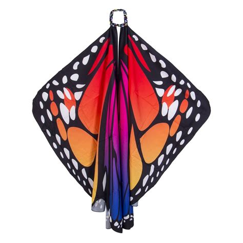 Biekopu Butterfly Wings For Women Nymph Pixie Costume Accessory Shawls Party Cosplay Dancing