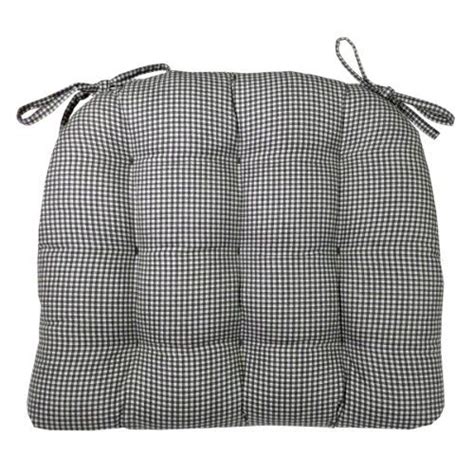 Free shipping on orders over $25 shipped by amazon. Dining Chair Pad with Ties - Black & White Madrid Gingham ...