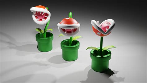 artstation piranha plant from mario resources