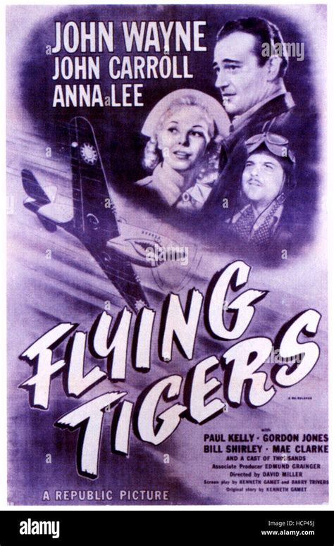 Flying Tigers Anna Lee John Wayne John Carroll En 1954 Laffiche De La Réédition 1942 Photo