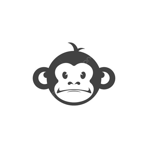 Monkey Logo Icon Illustration Vector Flat Design Cartoon Label Graphic