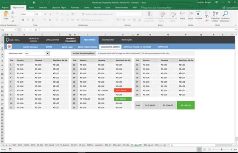 Planilha de Orçamento Pessoal e Familiar em Excel Planilhas Prontas