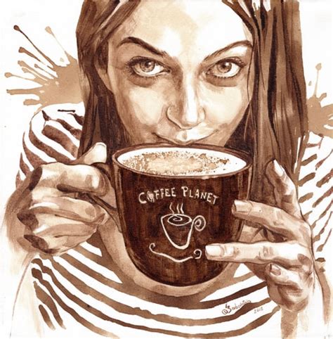 Expressive Portraits Painted With Coffee By Ilona Zabolotna I Artsy Shark