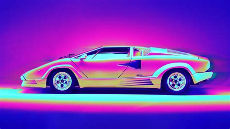 Lamborghini Countach Retro Artwork 4k Hd Cars 4k Wallpapers Images Backgrounds Photos And