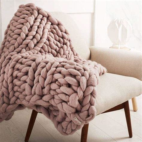 Handmade Chunky Knit Blanket Giant Knit Blanket Ts For Designers