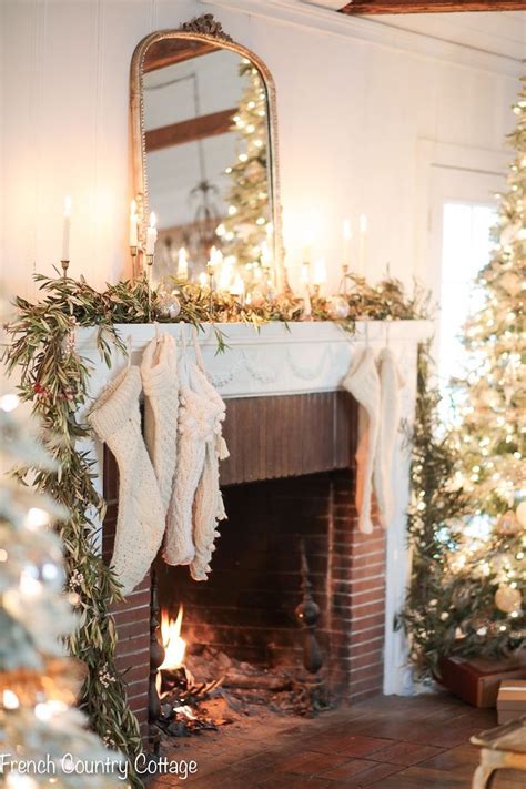 A french country house is not complete without a fireplace. 19 French Country Christmas Decor Ideas