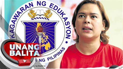 Vp Frontrunner Sara Duterte Itatalagang Deped Secretary Ub Youtube
