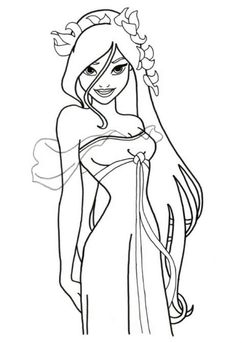 Printable Princess Coloring Pages PDF - Coloringfolder.com | Disney