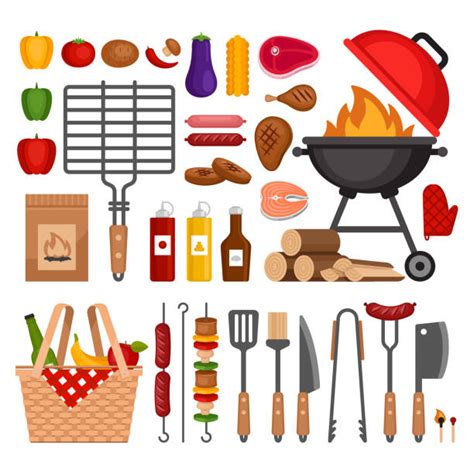 Download Grilling Tools Illustrations, Royalty-Free Vector Graphics ...