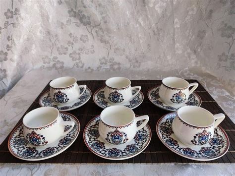 X Turkish Coffee Cup Piece Turkish Coffee Set Porcelain Etsy