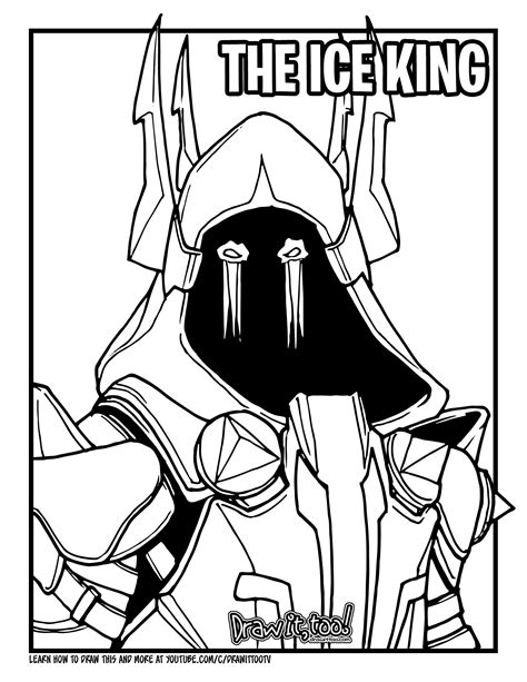 Ice King Fortnite Coloring Pages