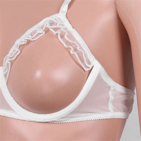 Sexy Women Sheer Mesh Cup Bralette Bustier Open Cup Bras Wire Free Bra Clubwear Ebay