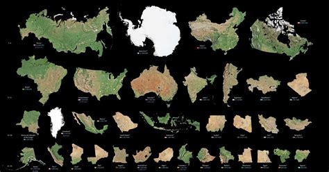El gráfico que te muestra el verdadero tamaño de cada país del mundo